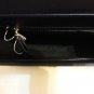 Coccinelle Clessidra Hourglass Lock Eggplant Box Purple Leather Shoulder Bag