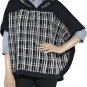 Cute Preppy Rare Pringle 1815 $600 Plaid Navy Wool Textured Hooded Cape S M L
