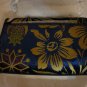 Tory Burch Fleming Cosmic Small Blue Gold Velvet Tassel Convertible Shoulder Bag