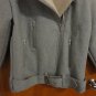 ASOS Gray Wool Faux Shearling Oversize Aviator Moto Jacket 4 6