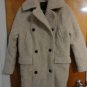 Surface to Air Teddy Nubby Textured Fluffy Fuzzy Wool Beige Cocoon Pea Coat S