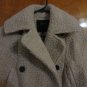 Surface to Air Teddy Nubby Textured Fluffy Fuzzy Wool Beige Cocoon Pea Coat S