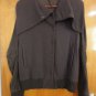 Silent Damir Doma Italy $1300 Cool Asymmetrical Wrap Wool Suede Slim Jacket S