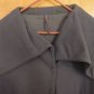 Silent Damir Doma Italy $1300 Cool Asymmetrical Wrap Wool Suede Slim Jacket S