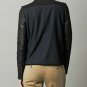 Vanessa Bruno Athe Fall Autumn Black Quilted Leather Minimalist Jacket 6 APC