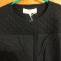 Vanessa Bruno Athe Fall Autumn Black Quilted Leather Minimalist Jacket 6 APC
