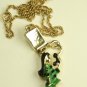 Vintage gold filled necklace chain Girl Phone Pendant