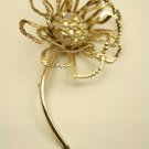 Vintage Sarah Coventry Illusion Pin Brooch, Gold tone 