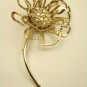 Vintage Sarah Coventry Illusion Pin Brooch, Gold tone 