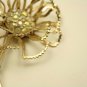 Vintage Sarah Coventry Illusion Pin Brooch, Gold tone 
