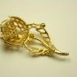 Vintage Goldtone Lisner Flower Pin