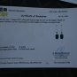 10Kt Yellow Gold Garnet and Sapphire Earrings