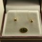 14KT Yellow Gold Diamond Stud Earrings