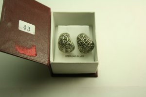 Sterling Silver Marcasite Earrings