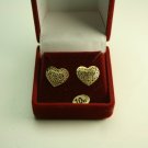 10KT Gold Heart Earrings