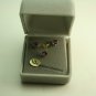10KT Gold Gemstone Earrings and Pendant