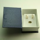 10KT Gold Pearl and Diamond Earrings