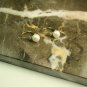10KT Gold Pearl and Diamond Earrings