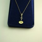 14KT Gold Diamond Cross Necklace