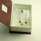14KT Gold Gemstone Pendant and Earrings