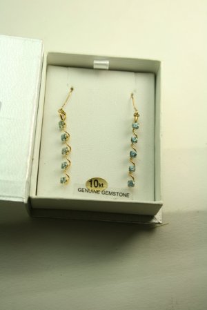 10KT Gold Gemstone Earrings