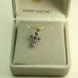 10KT Gold Gemstone Cross Pendant