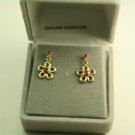 10KT Gold Flower Earrings