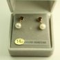 14KT Gold Pearl and Gemstone Earrings