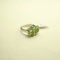 Ladies Sterling Silver Ring, Peridot Size 7