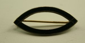 Victorian Black Mourning Pin