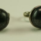 Siam Sterling Earrings with black pearl