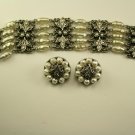 Judy Lee Matching Bracelet & Earrings Set, Pearls Demi Parure