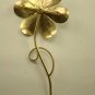 Weiss metal enamel flower pin, black white Daisy