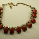 Vintage Thermoset Plastic matching Necklace & Earrings, Demi Parure