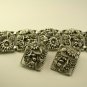 Vintage Flower Bracelet & Earring Set, Silvertone Sarah Coventry