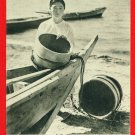 Set of 2 Antique JAPAN Japanese Postcards AMA Sea Pearl Divers Diving #EG85