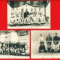 1917 Set of 3 JAPAN Japanese Postcards w/ Folder  Sumo Tennis Kendo Martial Arts #EO10