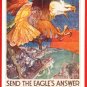 JAPAN Japanese 6 Postcards w/ Folder WW1 Propaganda Art Poster Images UK USA Germany France #EM111