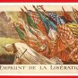 JAPAN Japanese 6 Postcards w/ Folder WW1 Propaganda Art Poster Images UK USA Germany France #EM111