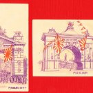 Set of 2 Antique JAPAN Postcards Russo Japanese War Triumphal Arches in Tokyo #EC69 Set of 2 Antique JAPAN Postcards Russo Japanese War Triumphal Arches in Tokyo #EC69