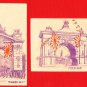 Set of 2 Antique JAPAN Postcards Russo Japanese War Triumphal Arches in Tokyo #EC69