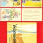 1932 Set of 3 JAPAN Japanese Postcards w/ Folder Army Maneuvers Propaganda #EM136