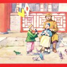 Antique JAPAN Japanese Army Propaganda Art Postcard Manchukuo Children Soldier Military Mail #EF31