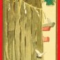 JAPAN Japanese Art Postcard SHINTO Shrine Divine Tree TORII Gate Doves #EA165
