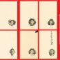 Set of 8 Vintage JAPAN Japanese Postcards Folder WW2 Home Front Women Actresses Military Mail #EG104