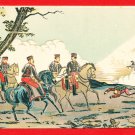 Antique JAPAN Postcard Military Art Russo Japanese War Battlefield Commander #EM141