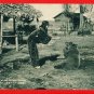 Set of 8 Antique JAPAN Postcards Folder AINU Tribe Japanese Native People Tattoo Women #EC76