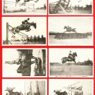 Set of 8 Antique JAPAN Japanese Postcards Army Horseman Horseback Riding #EM164 Set of 8 Antique JAPAN Japanese Postcards Army Horseman Horseback Riding #EM164
