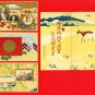 1928 Set of 3 JAPAN Japanese Art Nouveau Postcards w/ Folder Army Maneuvers #EM167