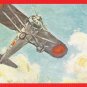 Set of 2 JAPAN Japanese Postcards w/ Folder WWII Army Airplane Aircraft AIKOKU #EM180